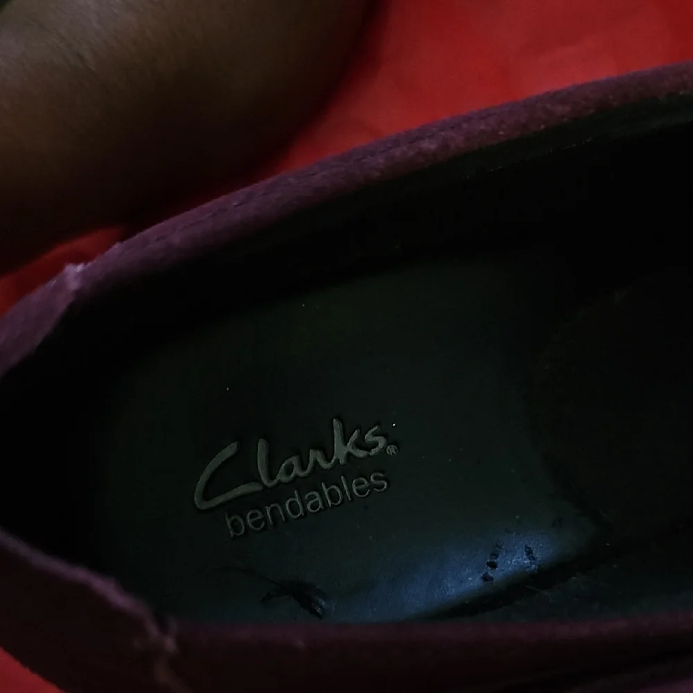 Clarks Red and Purple Ankle Boots - Picture 6 of 11